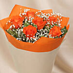 Bouquet Of Orange Roses