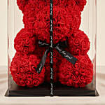 Artificial Red Roses Teddy Bear For Valentine