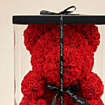Artificial Red Roses Teddy Bear For Valentine
