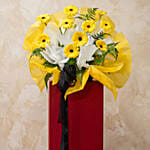 Yellow Gerberas Flower Stand