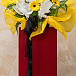 Yellow Gerberas Flower Stand