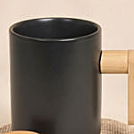 Happy Nurses Day Matte Black Ceramic & Bamboo Mug