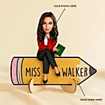 Best Teacher Caricature Female