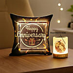 LED Cushion with Personalised Touch Lamp Portable Bluetooth Speaker