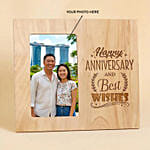 Personalised Anniversary Engraved Wooden Frame
