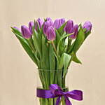 10 Purple Tulip Arrangement