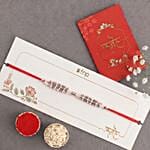 Sneh Exquisite Pearl Rakhi with Almonds