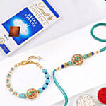 Couples Charm Duo Rakhi with Lindt