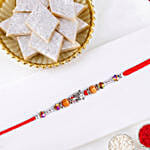 Sneh Striking Feng Shui Turtle Rakhi with Kaju Katli