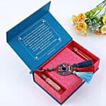 Sneh Blue Lumba and Tortoise Rakhi Combo Set