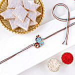 Kids Devotional Bal Krishna Rakhi with Kaju Katli