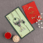 Green Round Bhaiya Bhabhi Rakhi Rakhi