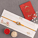 Elegant Kundan Rakhi