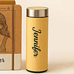 Engraved Notebook and Flask Combo