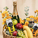 Sweetness Basket with Fresh Fruits
