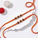 Auspicious Rudraksha Rakhi Set