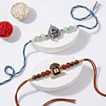 Divine Blessing Om and Shivling Rakhi Duo