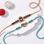 Divine Harmony Shiva and Krishna Rakhi Set