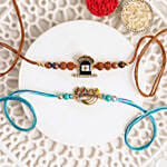 Divine Harmony Shiva and Krishna Rakhi Set