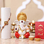 Ganesha Idol and Rakhi Gift Set