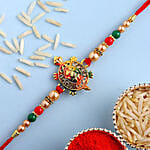 Ganesha Idol with Meru Rakhi and Eggless Chocolate Cake