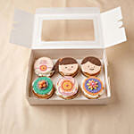 Raksha Bandhan Cupcakes with Ganesh Rakhi and Idol
