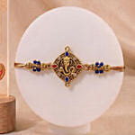 Ganesha Rakhi and Personalised Best Brother Ever LED Photo Lamp