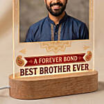 Best Brother Ever Personalised LED Photo Lamp