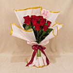 12 Red Roses Qixi Bouquet