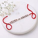 Sneh Exquisite white Pearl Rakhi with Ck Free for Men Perfume
