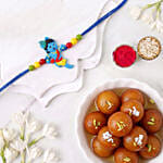 Little Krishna Kids Rakhi with Gulab Jamun