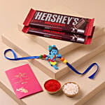 Little Krishna Kids Rakhi with Hersheys Chocolate