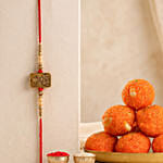Sneh Devotional Ganesha Rakhi with Laddoo