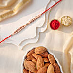 Sneh Exquisite Pearl Rakhi with Almonds