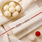 Sneh Exquisite Pearl Rakhi with Rasgulla
