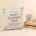Teacher's Day Appreciation Cushion and Mug Gift Set