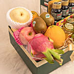 Premium Wellness & Fresh Fruits Gift Box