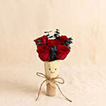 Preserved Red Rose Adorable Jellycat Bouquet