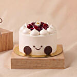 Preserved Rose Jellycat Smiling Face Bouquet & Cake Set