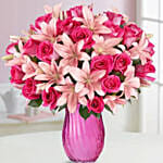 Pink Rose & Lily Bouquet