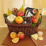 Vintage Gourmet Fruit & Cheese Gift Basket