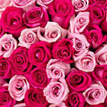 50 Assorted Pink Roses