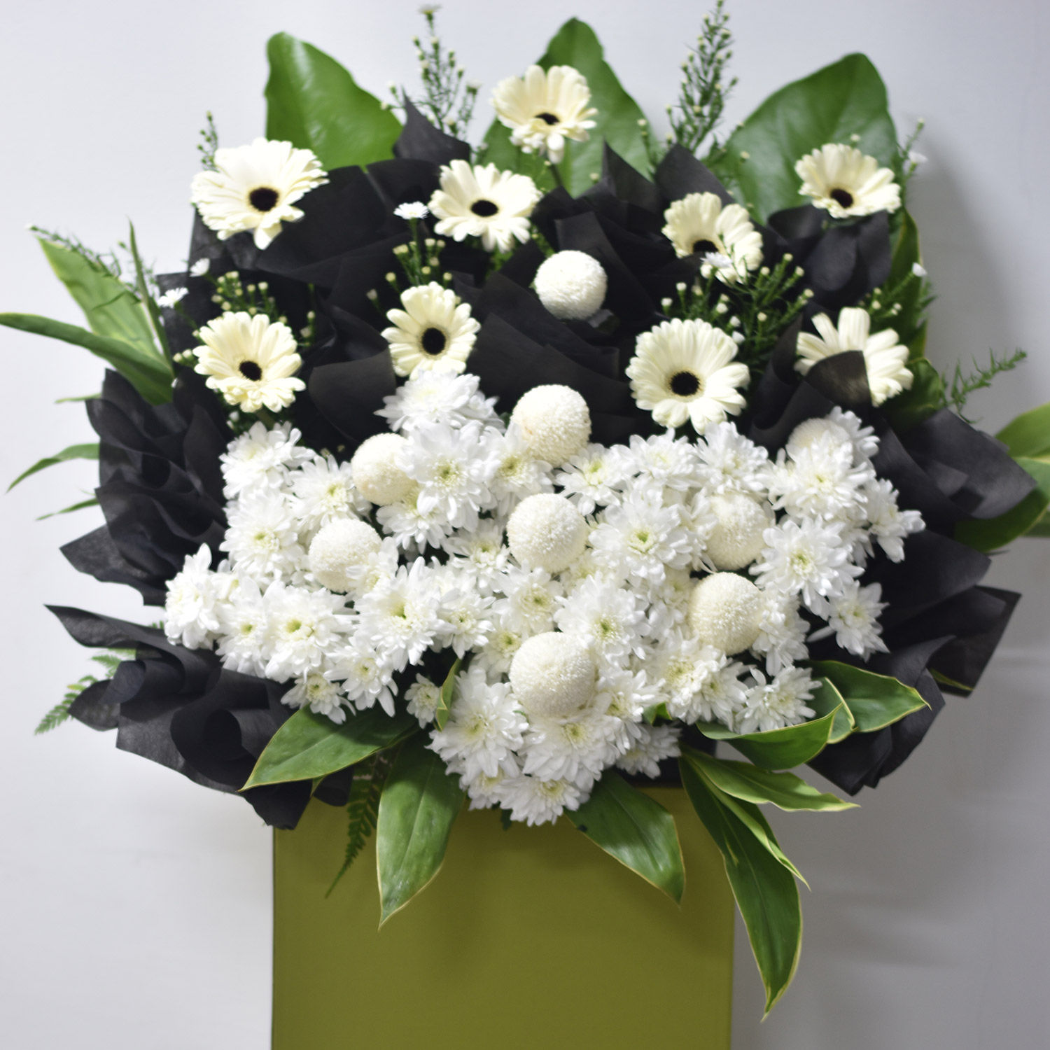 Pleasant White Flower Stand Delivery in Singapore FNP SG
