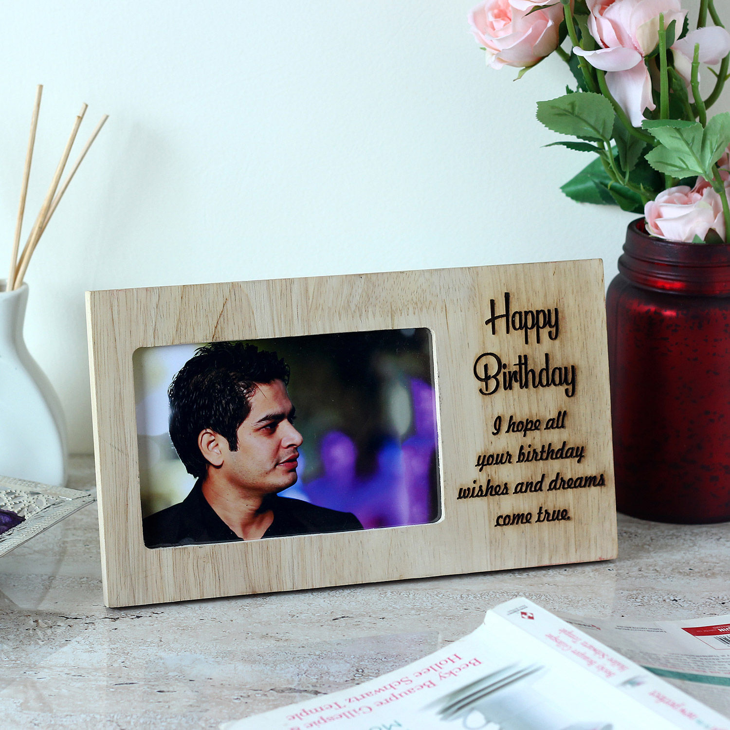 Personalised Birthday Engraved Frame Delivery in Singapore FNP SG