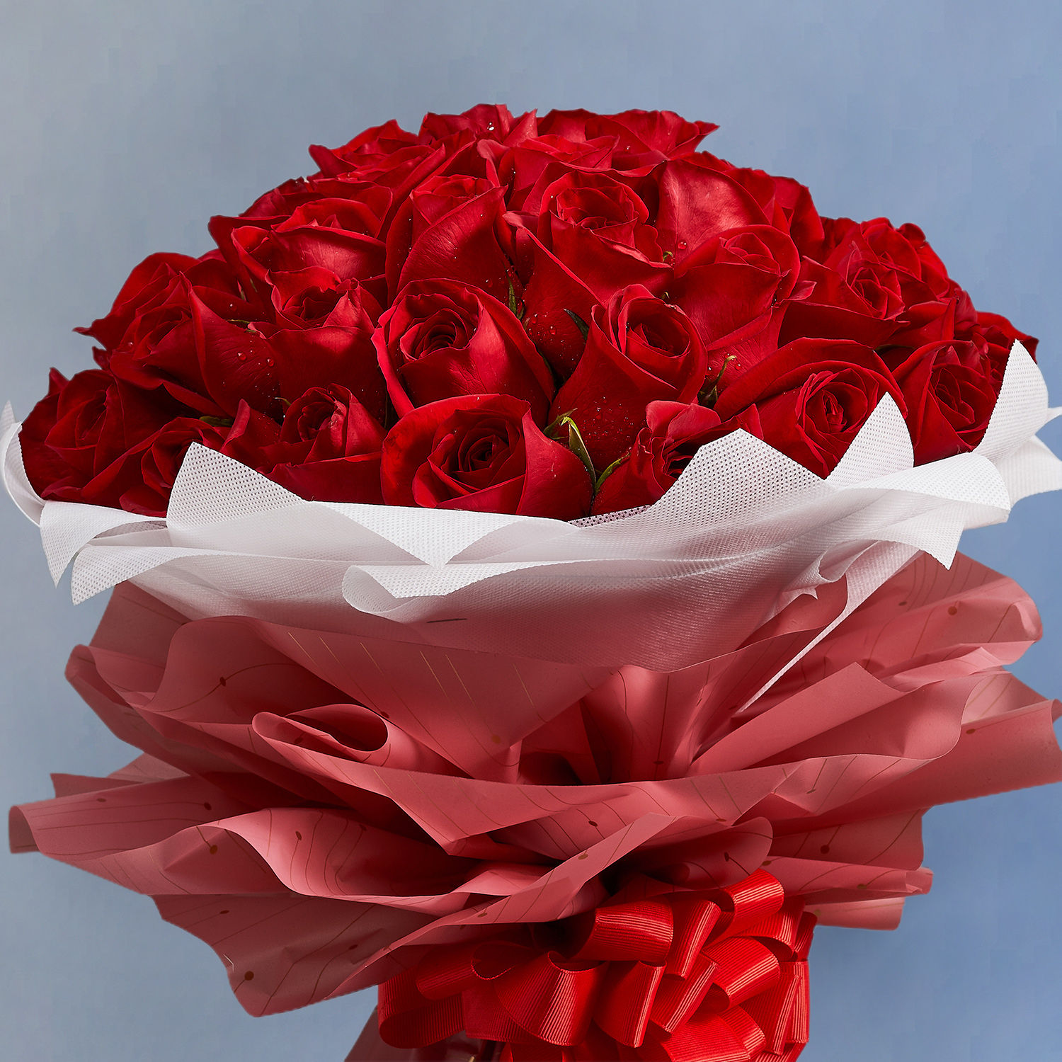 Premium 50 Red Roses Bouquet Delivery in Singapore - FNP SG