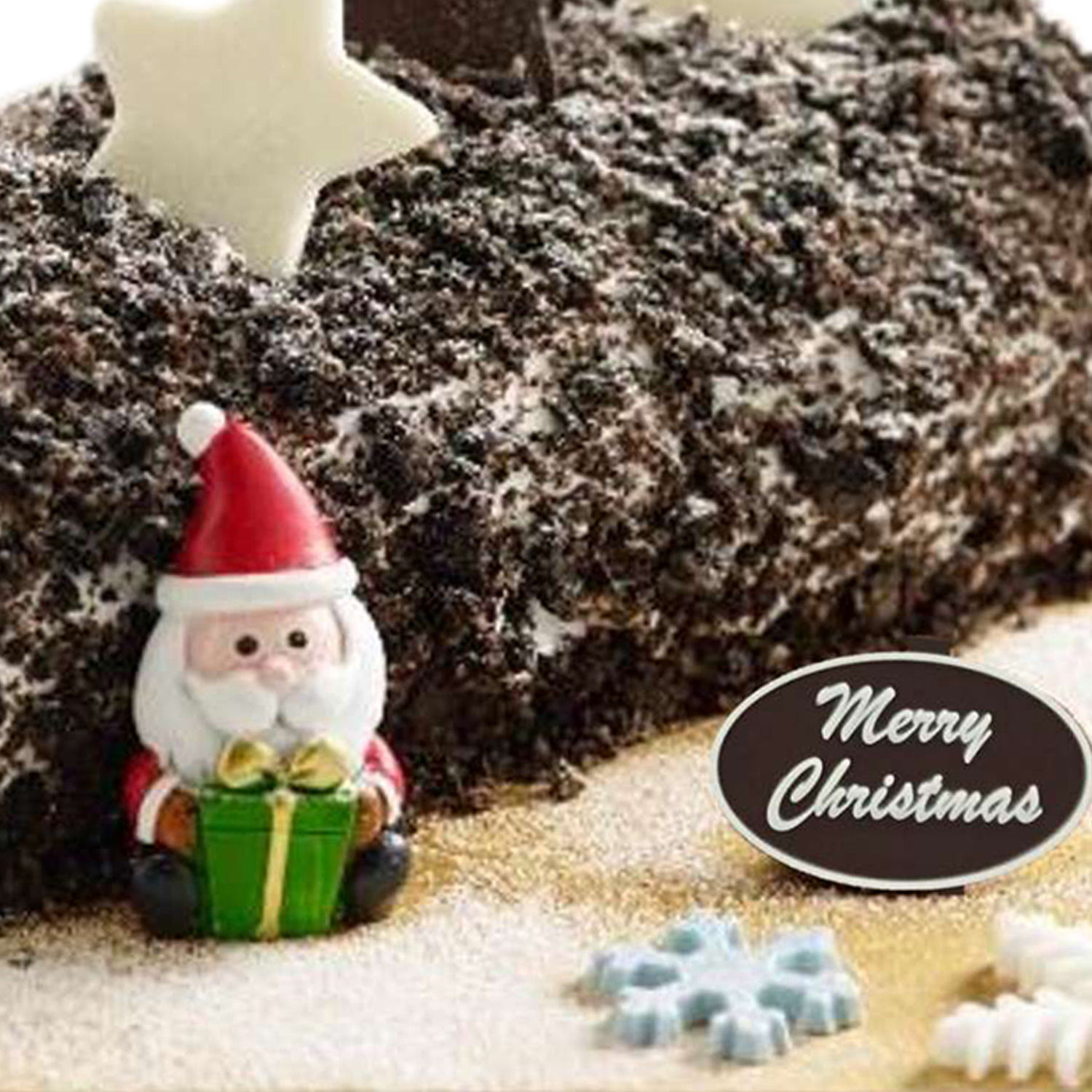 Cookies and Cream Log Cake For Christmas Delivery in Singapore FNP SG