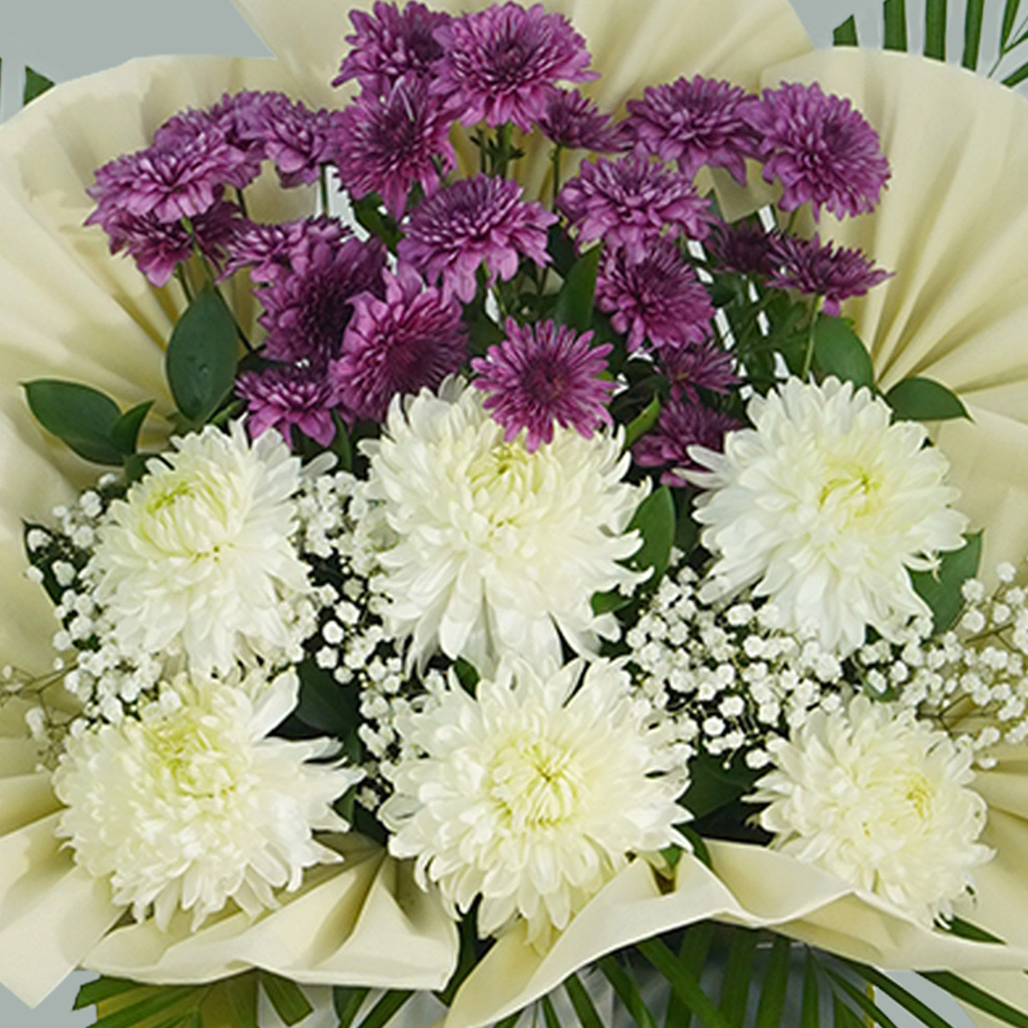 Eternal Condolence Mixed Flowers Green Stand Delivery in Singapore FNP SG