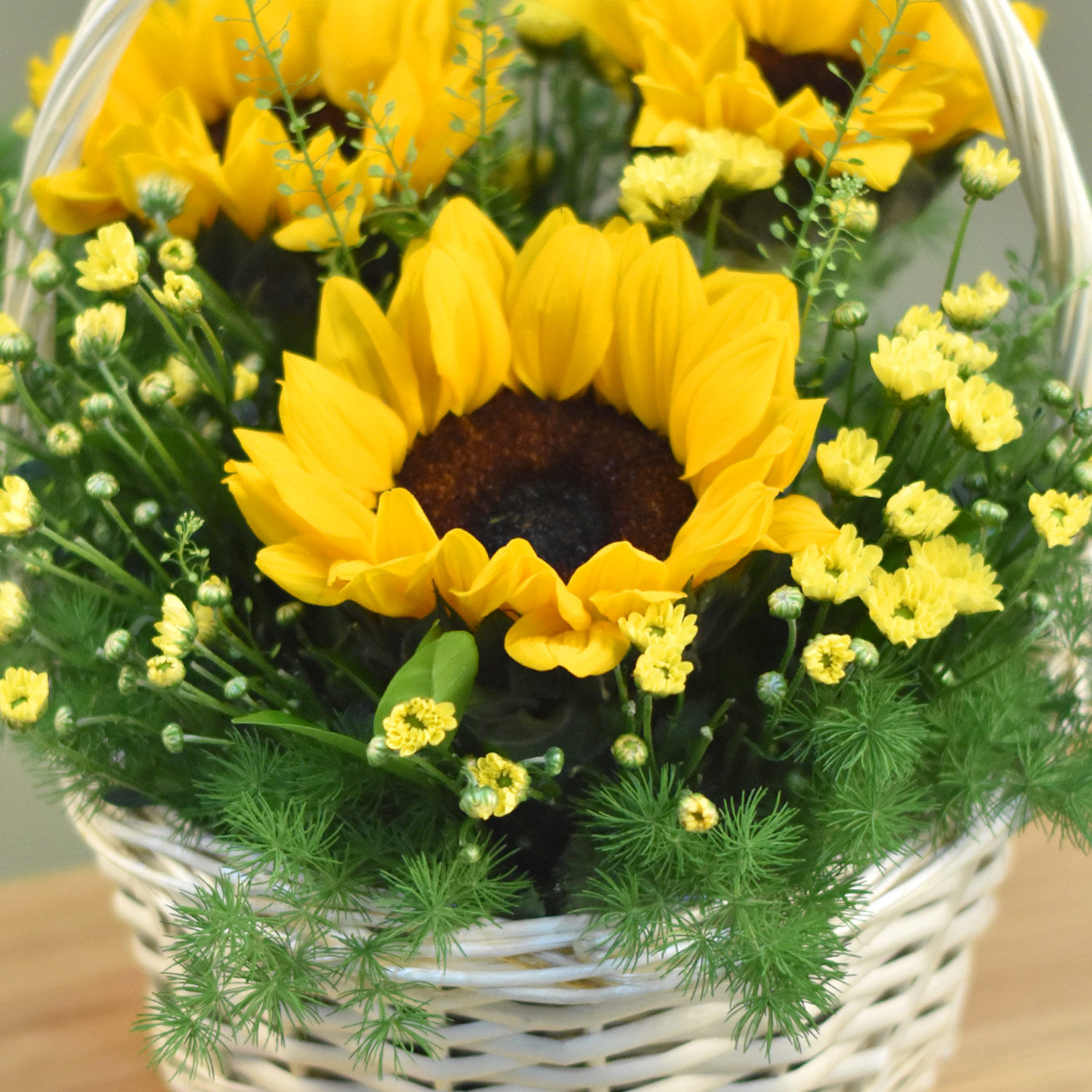 Bright Sunflowers Basket Delivery in Singapore FNP SG
