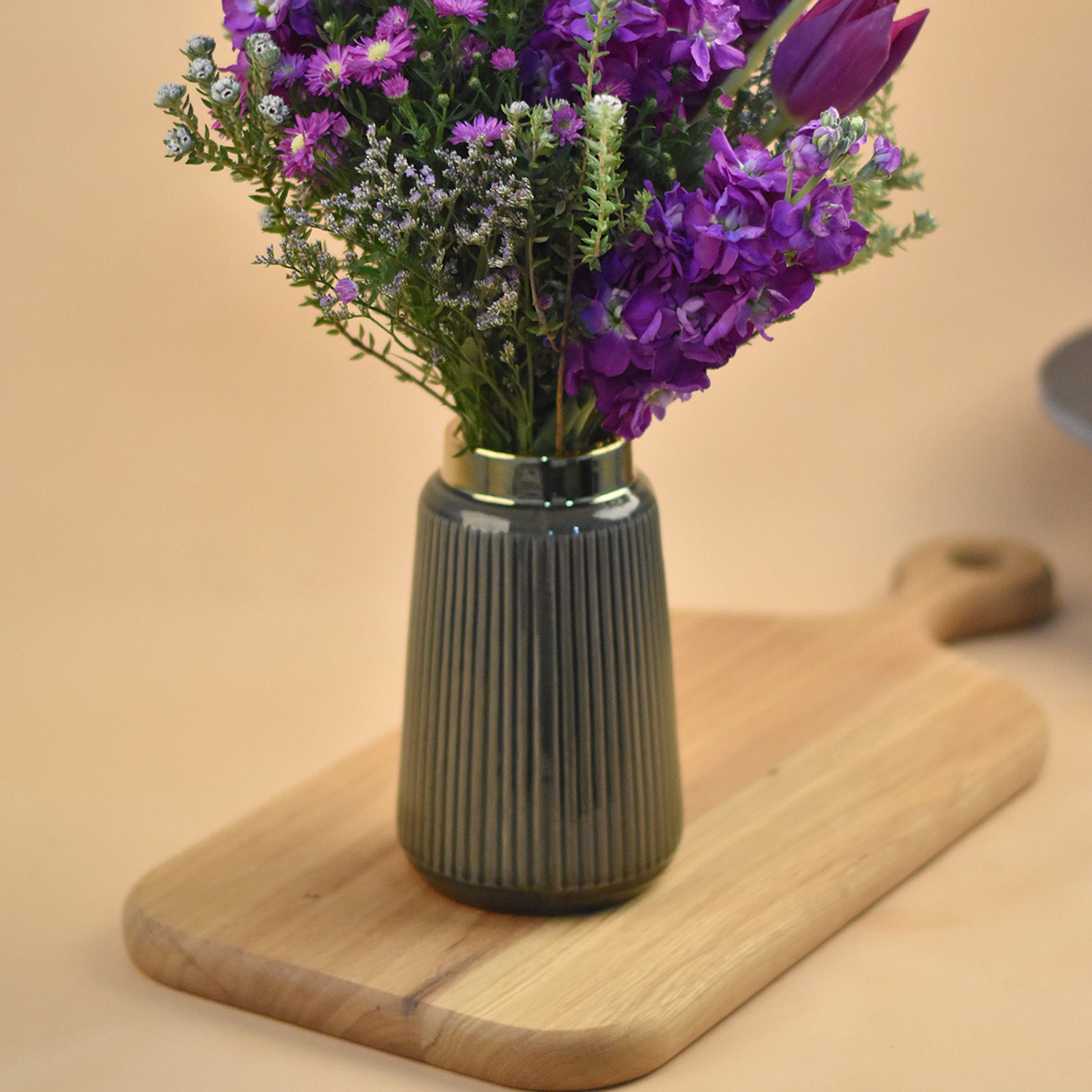 Purple Blush Flower Vase Delivery in Singapore FNP SG