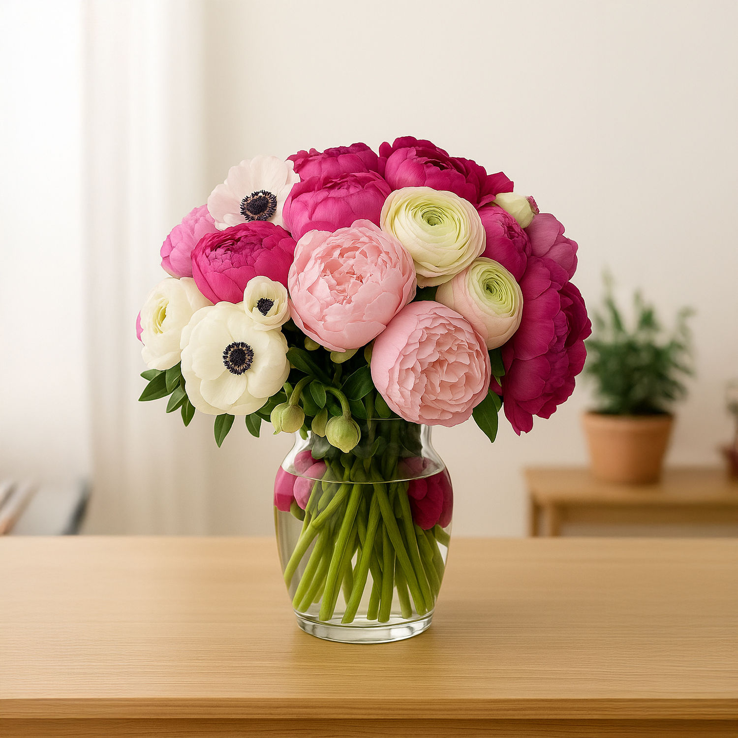 Pink Elegance Vase Delivery in Singapore FNP SG
